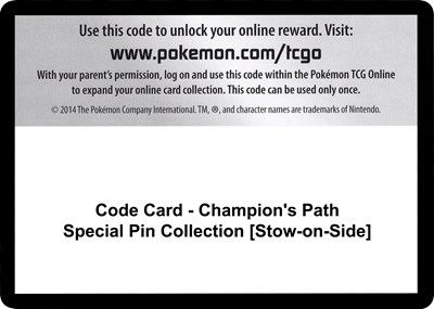 Code Card - Champion's Path Special Pin Collection [Stow-on-Side]