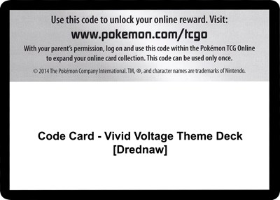 Code Card - Vivid Voltage Theme Deck [Drednaw]