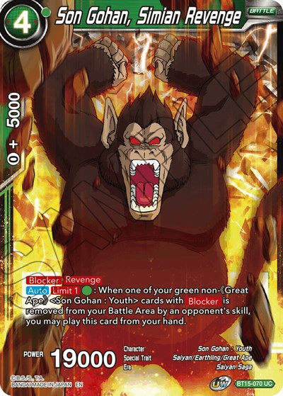 Son Gohan, Simian Revenge