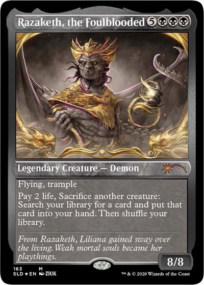 Razaketh, the Foulblooded (Foil Etched)