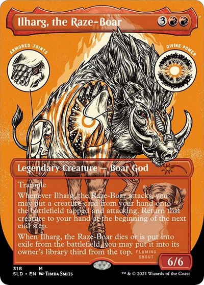 Ilharg, the Raze-Boar (Foil Etched)
