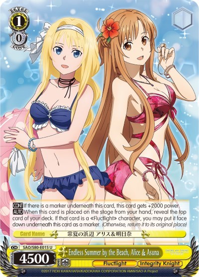 Endless Summer by the Beach, Alice & Asuna