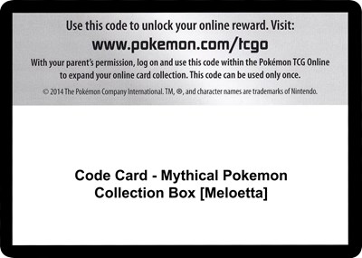 Code Card - Mythical Pokemon Collection Box [Meloetta]