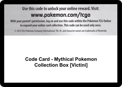 Code Card - Mythical Pokemon Collection Box [Victini]