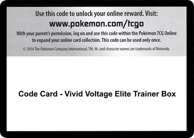 Code Card - Vivid Voltage Elite Trainer Box
