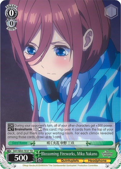 Blossoming Fireworks, Miku Nakano