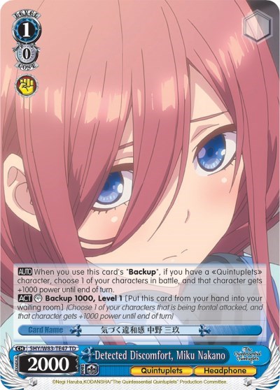 Detected Discomfort, Miku Nakano