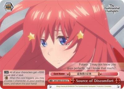 Source of Discomfort
