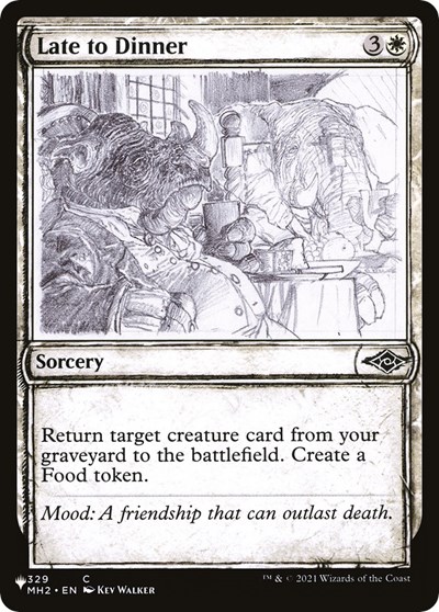 Late to Dinner (Showcase)