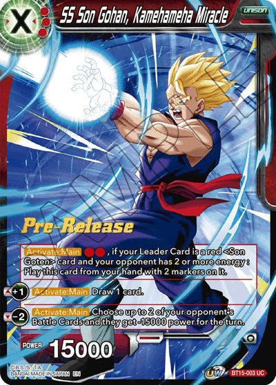 SS Son Gohan, Kamehameha Miracle