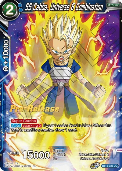 SS Cabba, Universe 6 Combination