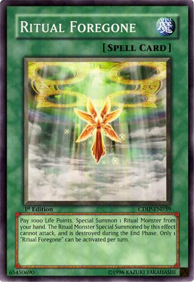 Ritual Foregone