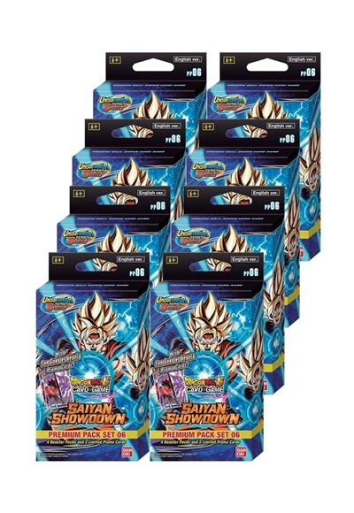 Saiyan Showdown Premium Pack Set 06 Display