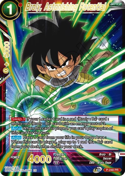 Broly, Astonishing Potential (Gold Stamped)