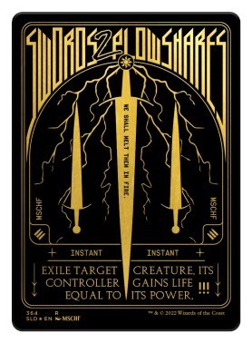 Swords to Plowshares (Foil Etched) (Gold)