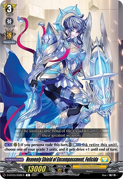 Heavenly Shield of Encompassment, Felicida