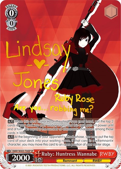 Ruby: Huntress Wannabe (SP)