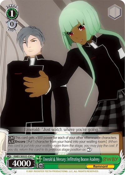Emerald & Mercury: Infiltrating Beacon Academy