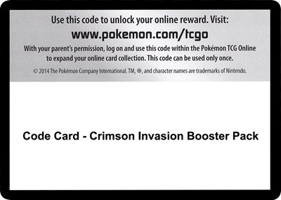 Code Card - Crimson Invasion Booster Pack