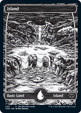 Island (Moonlit Land) (Foil Etched)