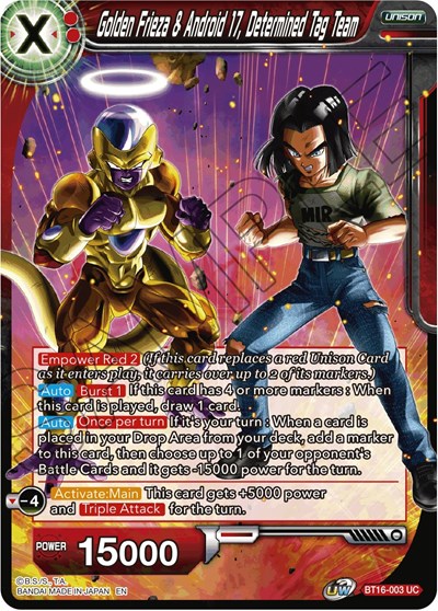 Golden Frieza & Android 17, Determined Tag Team