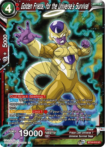 Golden Frieza, for the Universe's Survival