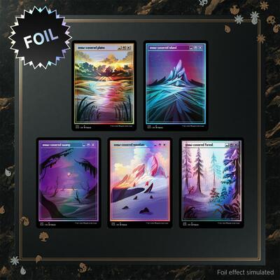 Secret Lair Drop: PixelSnowLands.jpg - Traditional Foil Edition