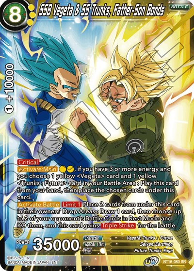 SSB Vegeta & SS Trunks, Father-Son Bonds