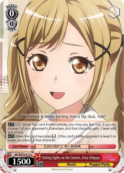 Setting Sights on the Contest, Arisa Ichigaya