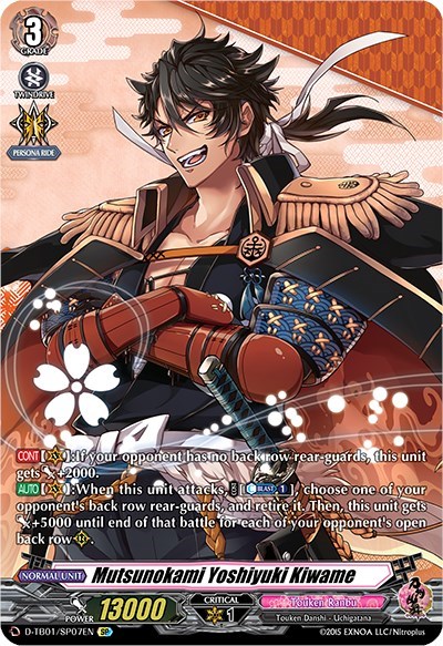 Mutsunokami Yoshiyuki Kiwame (SP)