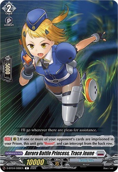 Aurora Battle Princess, Trace Jeune