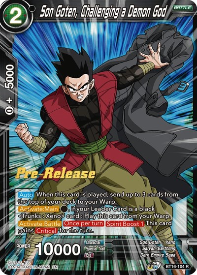 Son Goten, Challenging a Demon God