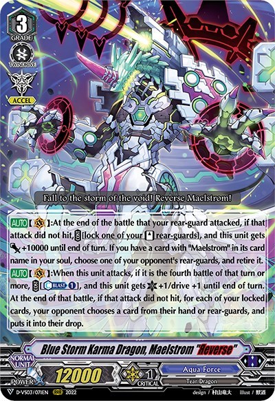 Blue Storm Karma Dragon, Maelstrom "Reverse"
