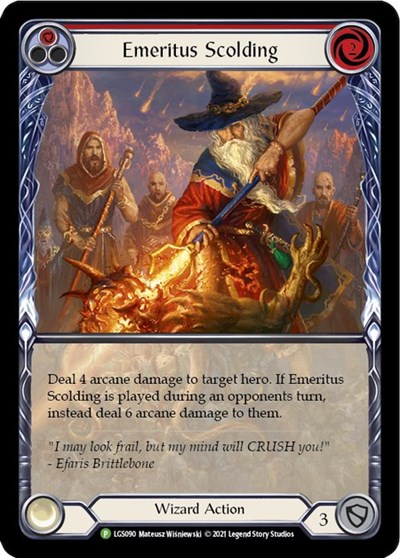 Emeritus Scolding (Red) (Extended Art) - LGS090
