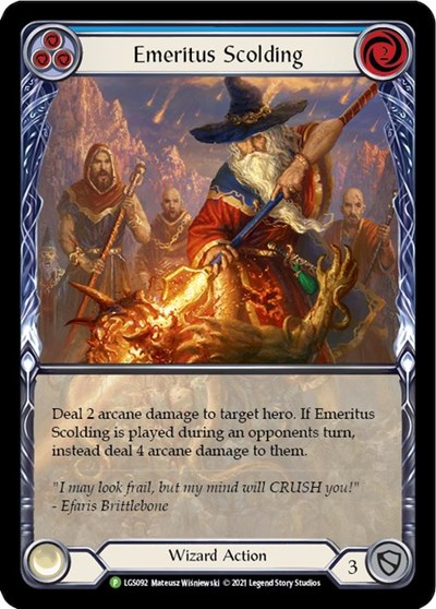 Emeritus Scolding (Blue) (Extended Art) - LGS092