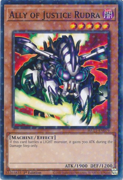 Ally of Justice Rudra (Duel Terminal)