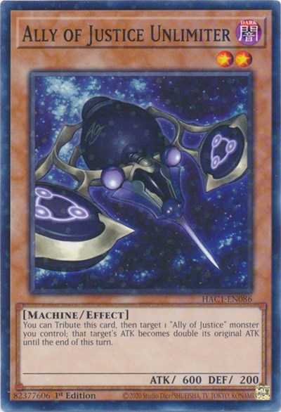 Ally of Justice Unlimiter (Duel Terminal)