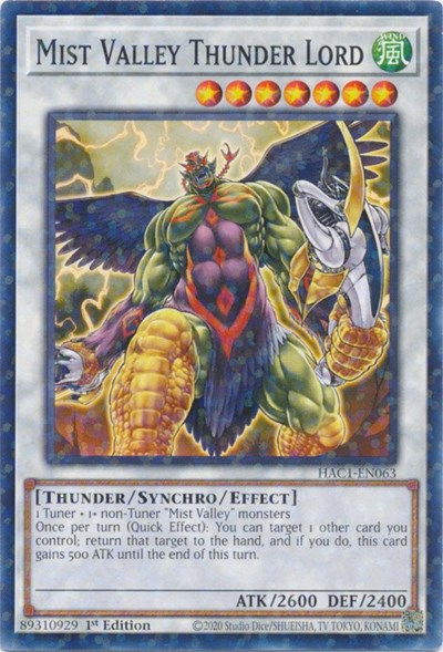 Mist Valley Thunder Lord (Duel Terminal)