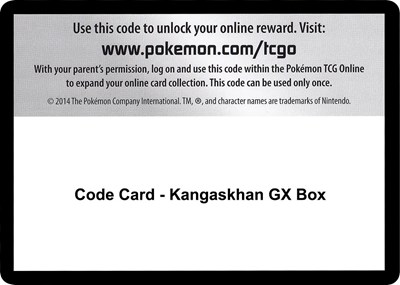 Code Card - Kangaskhan GX Box