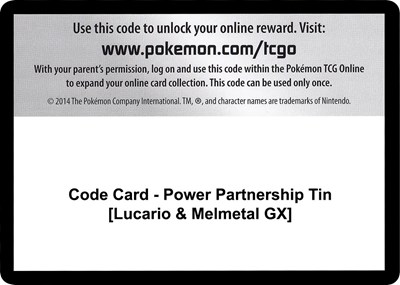 Code Card - Power Partnership Tin [Lucario & Melmetal GX]