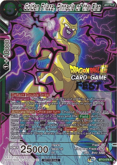 Golden Frieza, Pinnacle of the Clan (Card Game Fest 2022)