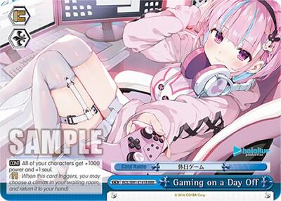 Gaming on a Day Off (RRR)