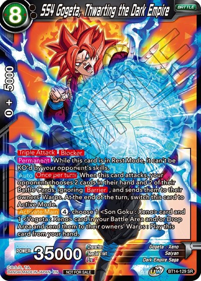 SS4 Gogeta, Thwarting the Dark Empire