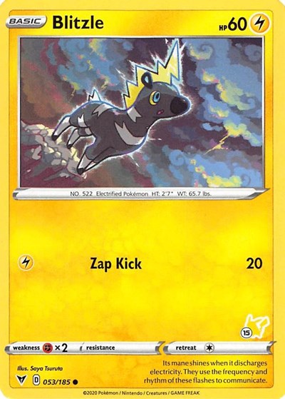 Blitzle - 053/185 (#15 Pikachu Stamped)
