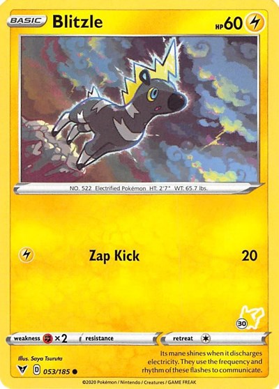 Blitzle - 053/185 (#30 Pikachu Stamped)