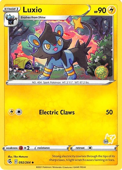 Luxio - 092/264 (#53 Pikachu Stamped)
