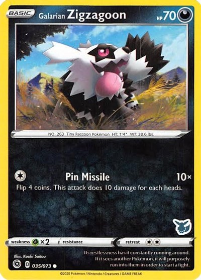 Galarian Zigzagoon - 035/073 (Eevee Stamped)
