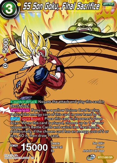 SS Son Goku, Final Sacrifice
