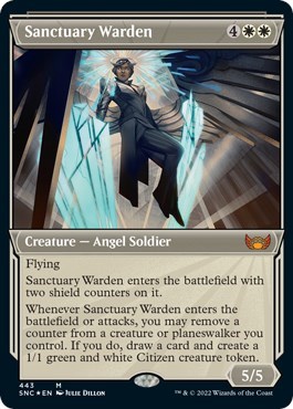Sanctuary Warden (Showcase) (Foil Etched)