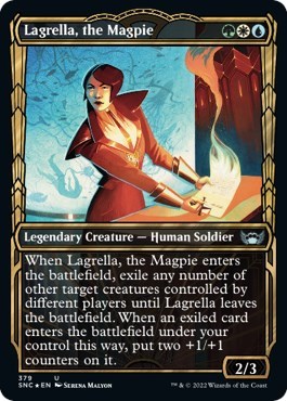 Lagrella, the Magpie (Gilded Foil)